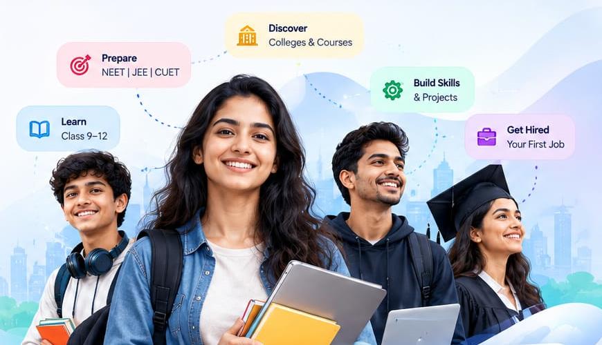 Students at every stage — from class 9 learners to graduates getting hired